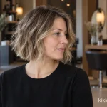 Beach waves in kort haar: losse golven in een bob tot de kaaklijn