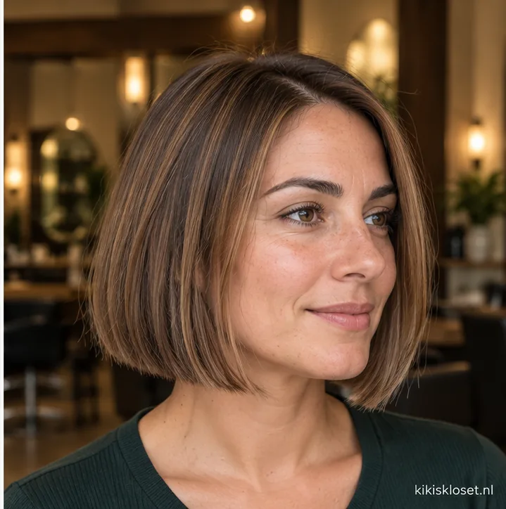 Korte kapsels voor dun futloos haar: blunt bob