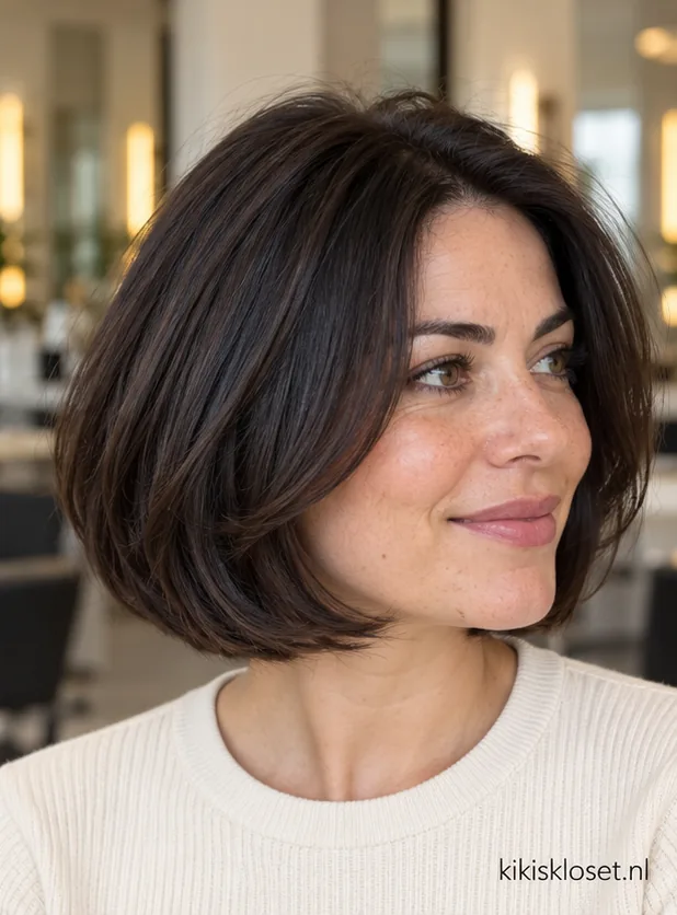 Kort kapsel met volume: blow-out bob