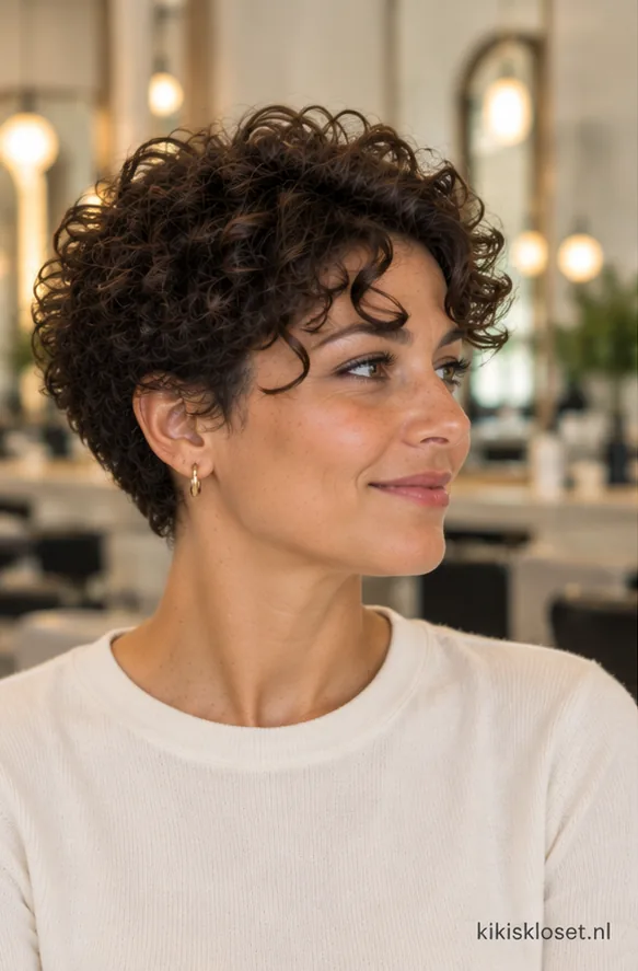 Leuke kapsels voor krullend haar: kort