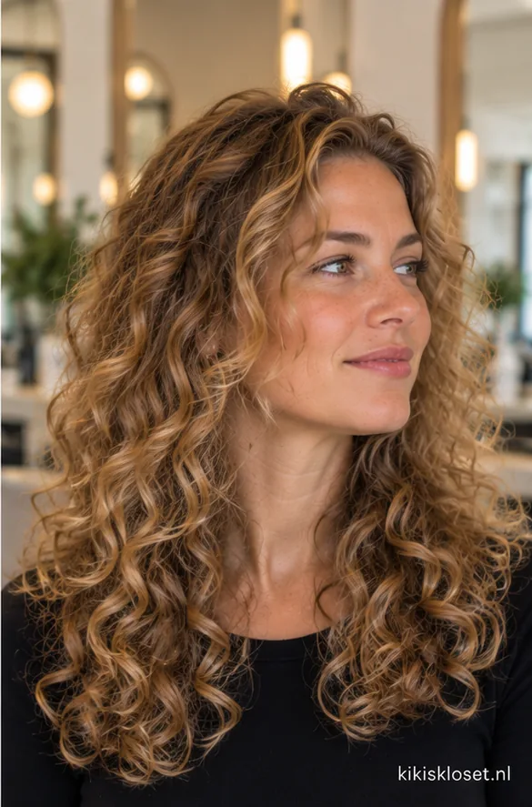 Leuke kapsels voor krullend haar: lang