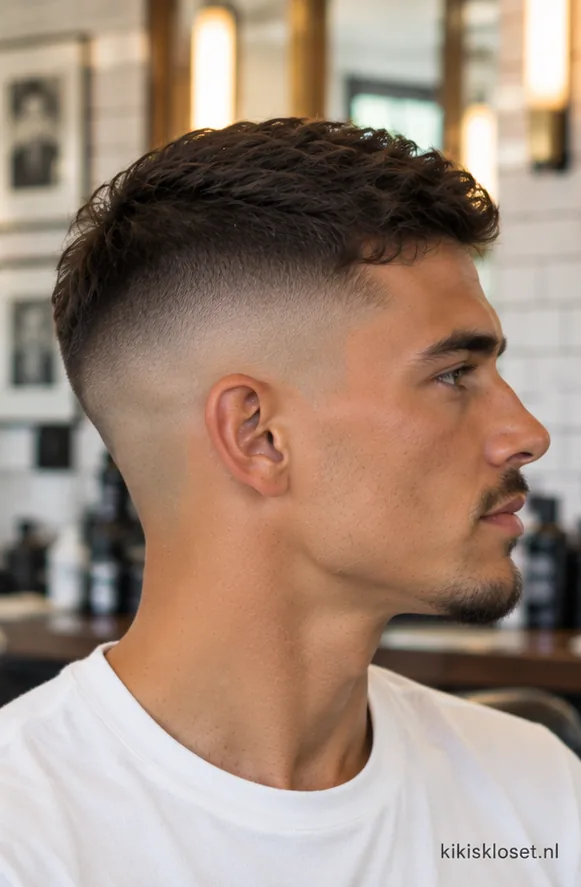 Overloop kapsel: high skin fade