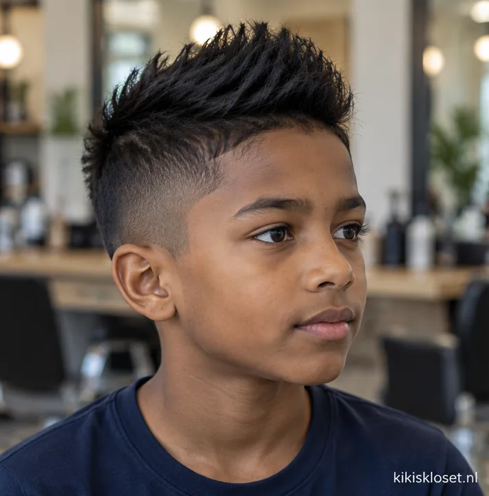 Stoere jongens kapsels: faux-hawk