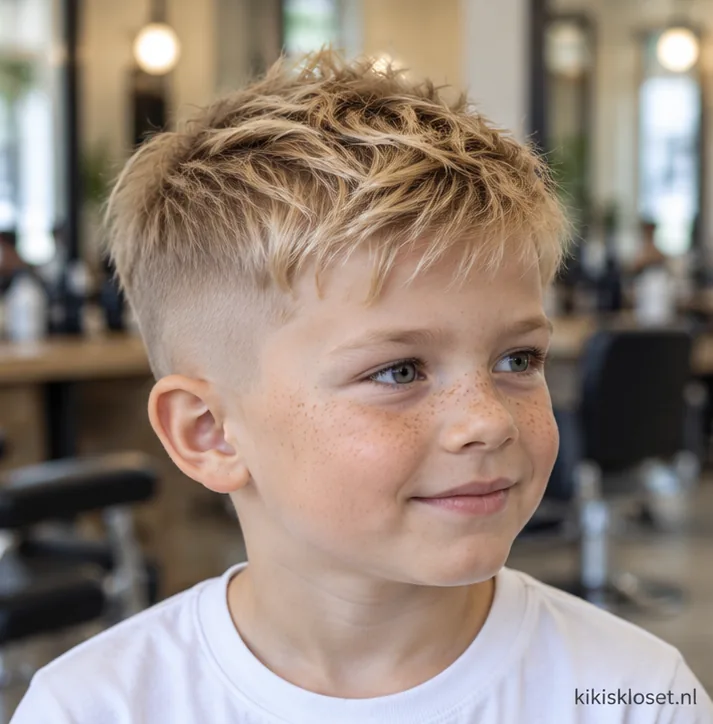 Stoere jongens kapsels: textured crop